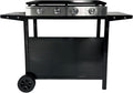 Barbecue, acier inoxydable, 4 brûleurs, Happy Garden, 94, 8cm, 35cm, 25, 5cm, Plancha au gaz MÉRIDA 4 brûleurs + Chariot