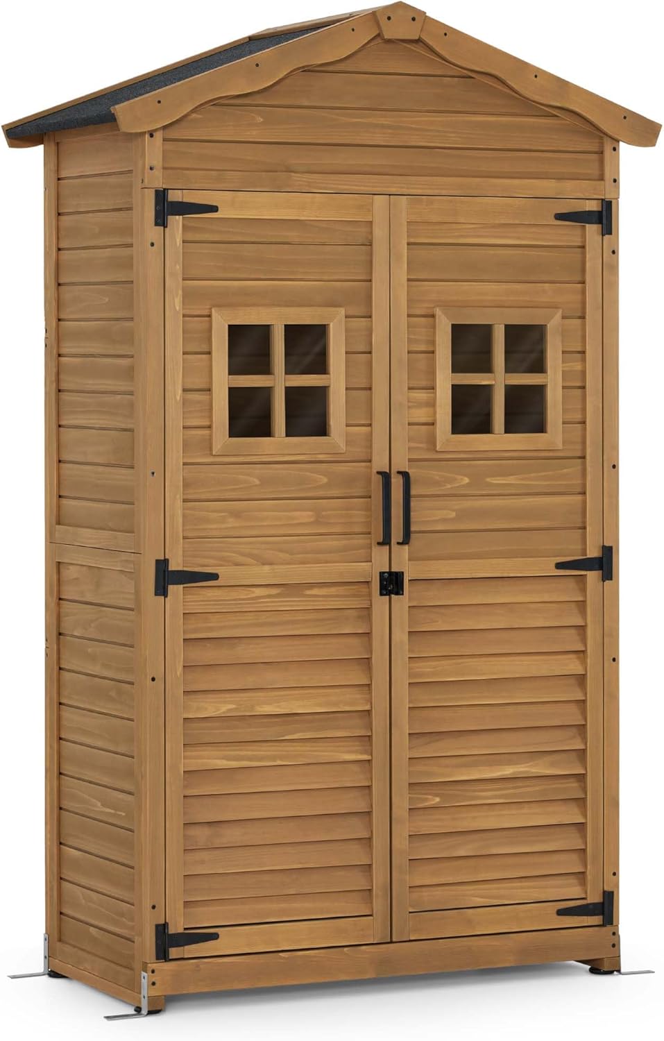 Abri de jardin, Armoire à Outils extérieur, Remise à Outils avec 2 étagères Mobiles, 57 × 109 × 180 cm, M MCombo, 44 × 88 × 166 cm, 1152, réglable