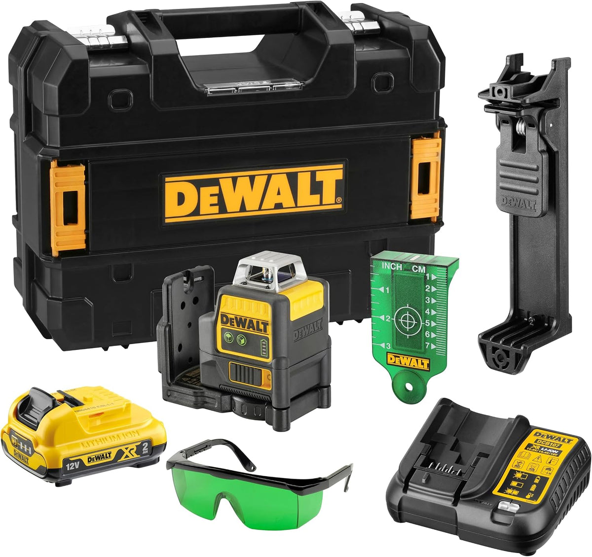 DEWALT Traceur de ligne laser, 12 V, 10, 8 V, DCE0811D1G-QW, 12V, 3mm