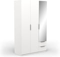 Armoire, 120 × 50 × 200 cm, Demeyere, 203 cm, 15 mm, 39, 05 cm, 49, 6 cm, 75 cm, 10, 6 cm, 3 Portes, 2 Tiroirs, 2kg, 8kg, 19kg, 4 étagères
