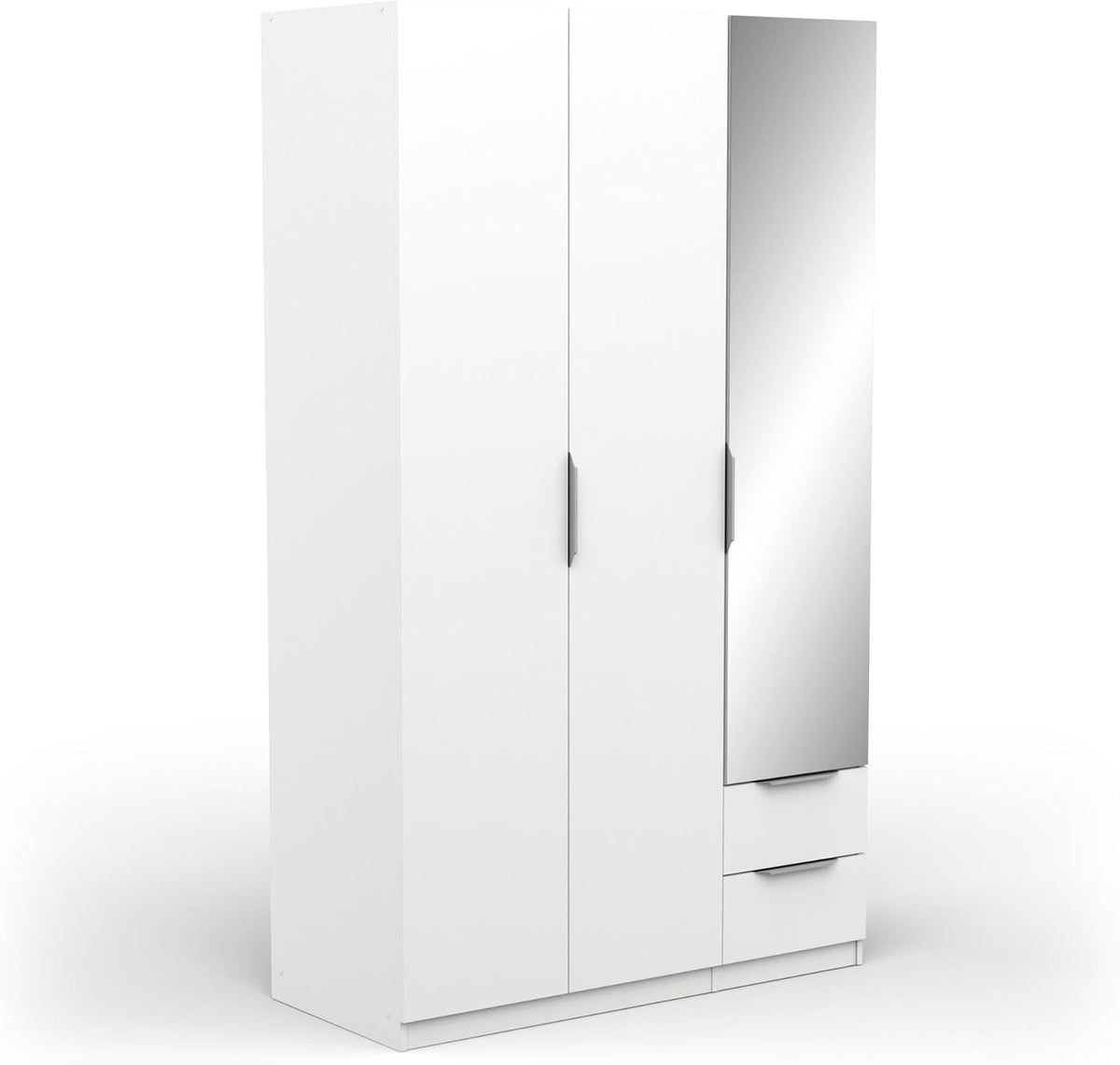 Armoire, 120 × 50 × 200 cm, Demeyere, 203 cm, 15 mm, 39, 05 cm, 49, 6 cm, 75 cm, 10, 6 cm, 3 Portes, 2 Tiroirs, 2kg, 8kg, 19kg, 4 étagères