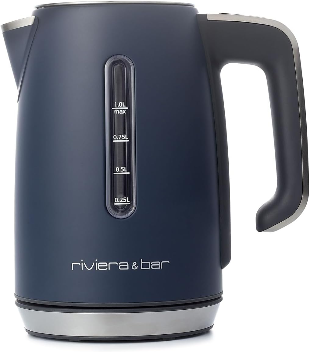 Bouilloire électriques, 2000 W, riviera&bar Bouilloire Inox 1L, 2000W, 100°C, 5°C, Chauffe-Eau Rapide 2000W, Maintien au Chaud 30 Min, Riviera & Bar